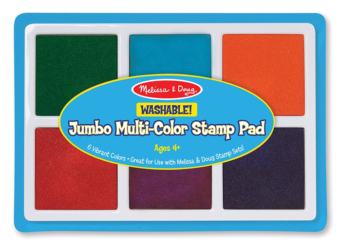 Melissa & Doug - Jumbo Multi-Colored Stamp Pad With 6 Washable Inks [Home Decor]- Olde Church Emporium