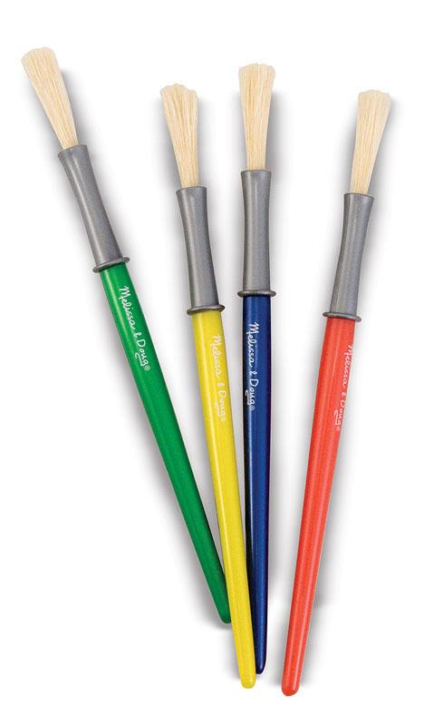 Melissa & Doug Medium Paintbrushes - Set of 4 Ages 4 and UP - Olde Church Emporium