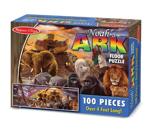 Melissa & Doug Noah's Ark Jumbo Jigsaw Floor Puzzle (100 pcs, over 4 feet long) - Olde Church Emporium