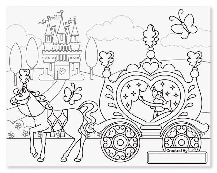 Melissa & Doug - Princess & Fairy Jumbo Coloring Pad [Home Decor]- Olde Church Emporium