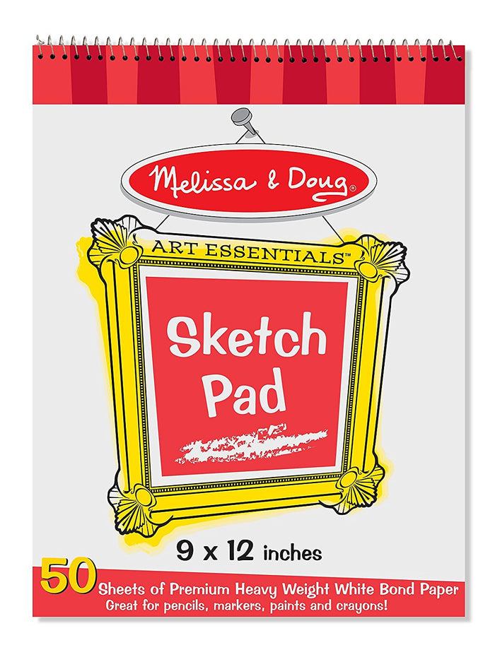 Melissa & Doug  - Sketch Pad 9" by 12" Made in USA [Home Decor]- Olde Church Emporium