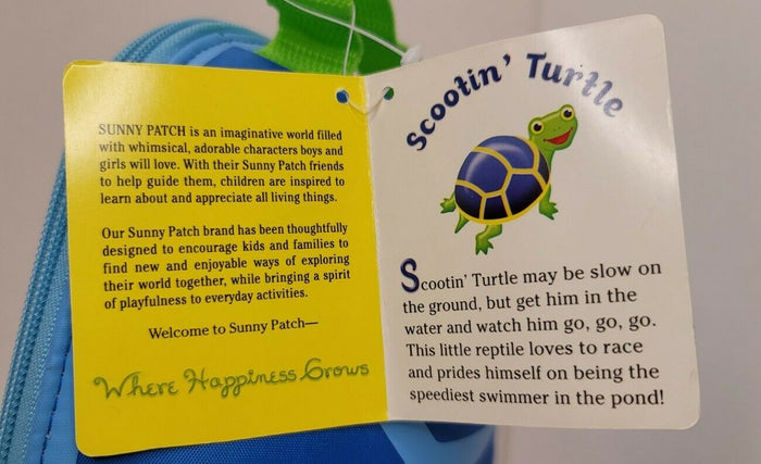 Melissa & Doug Sunny Patch Scootin' Turtle Kids Lunch Bag BPA and PVC Free Ages 3+ Item # 6581