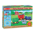 Melissa & Doug Wooden Farm Animal Train Set 12 pieces - Olde Church Emporium