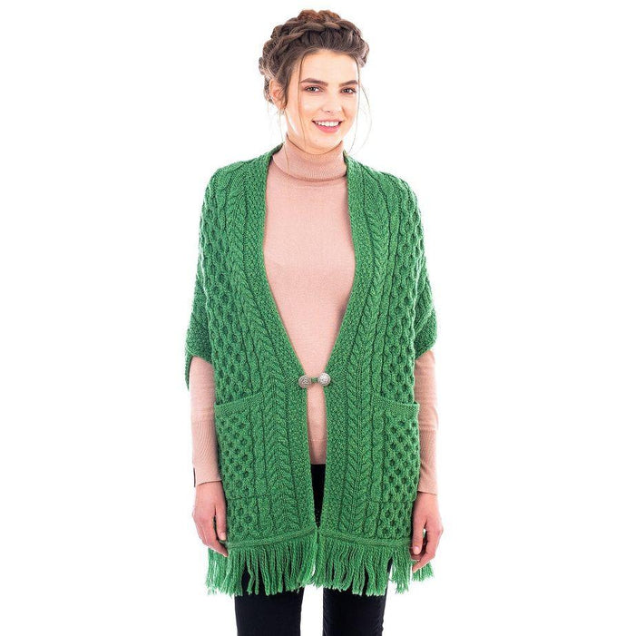 Merino Wool Ladies Pocket Shawl 4 Colors Made in Ireland - Olde Church Emporium
