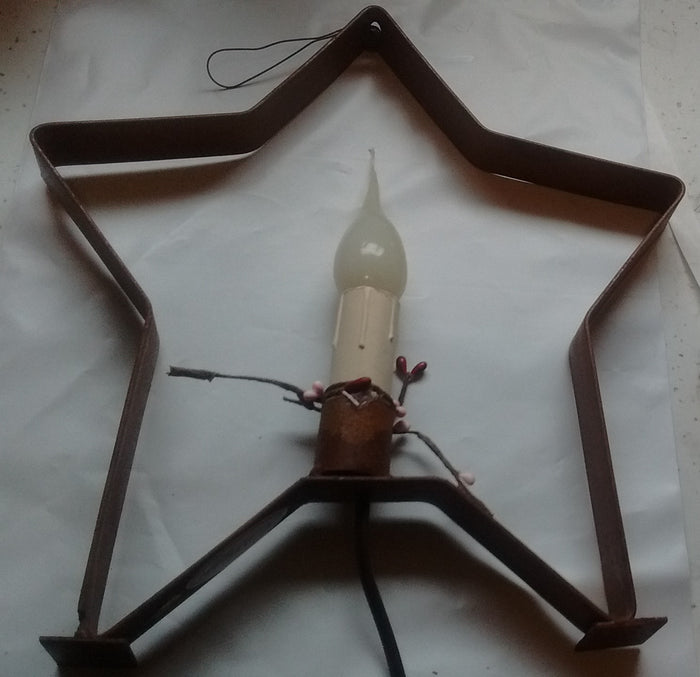 MetaElectric Star Light - Rust Colored, Berries, Bulb - Olde Church Emporium
