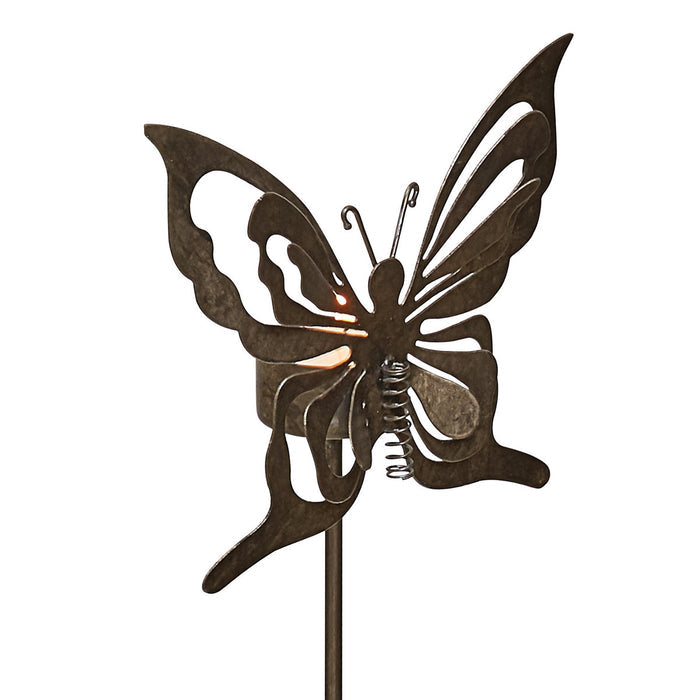 Metal Garden Stakes 2 Styles Butterfly and Dragonfly