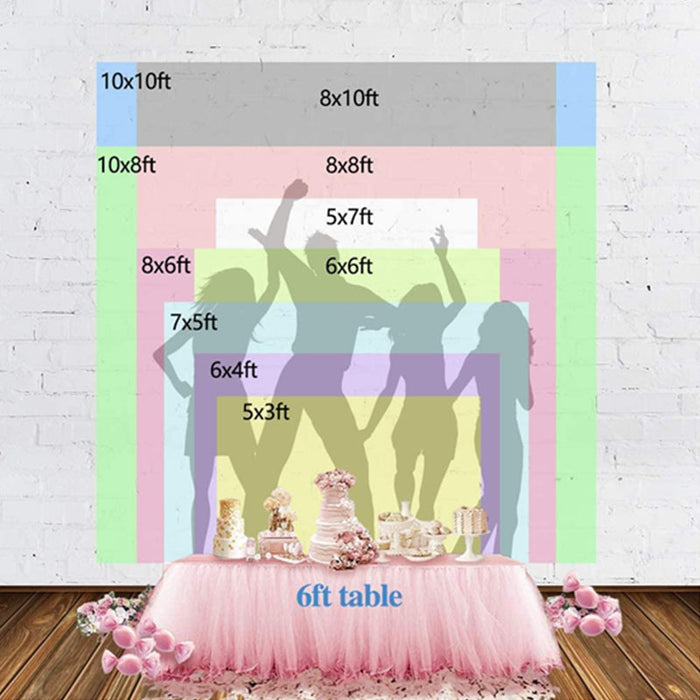 Mocsicka Pink and Red Flowers Baby Shower Party Background