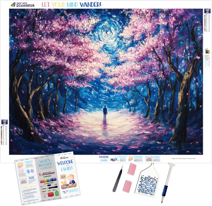 Moonlit Cherry Blossom Dreamscape
