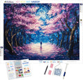 Moonlit Cherry Blossom Dreamscape
