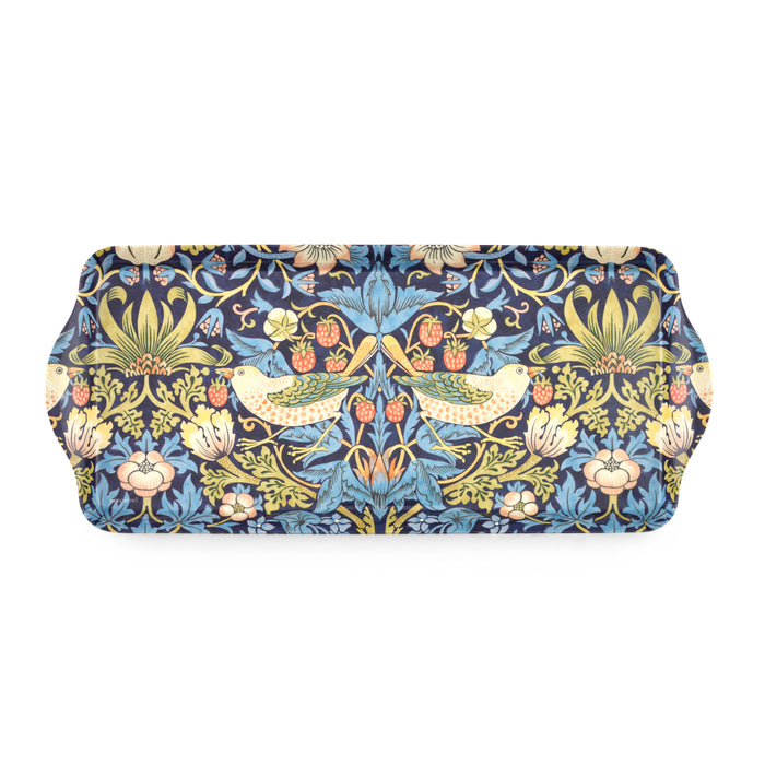 Morris & Co. Strawberry  Melamine Sandwich Tray - Thief Blue