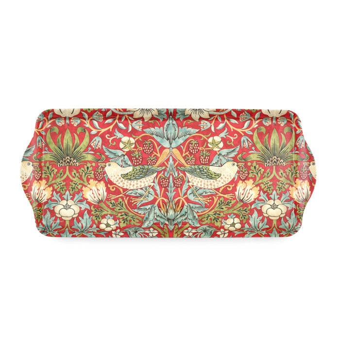 Morris & Co. Strawberry  Melamine Sandwich Tray - Thief Red