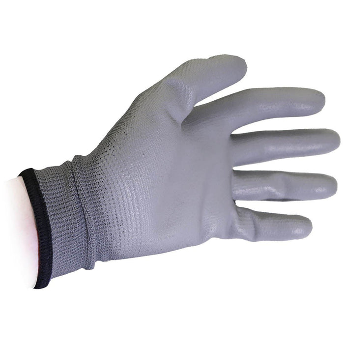 MowMore PU Coated Safety Work Gloves, EN388, 12 Pair Pack, MMWG-M | MowMore