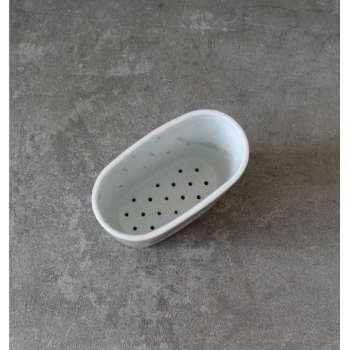 Murchison-Hume Deco Oval Ceramic Brush Caddy