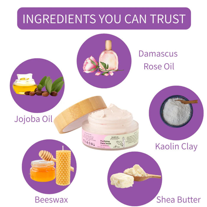Natural Face Mask – Rose Bliss – Hydrating & Soothing for Glowing Skin