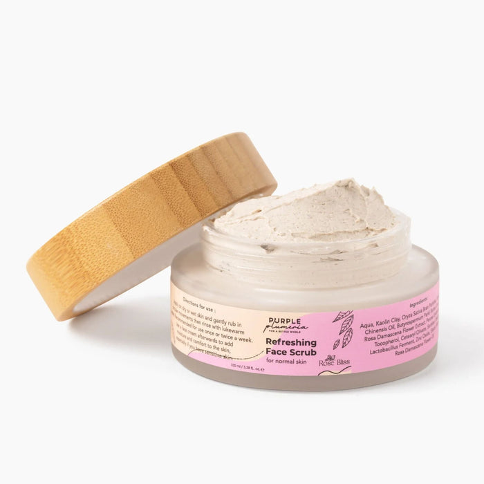 Natural Face Scrub – Rose Scent – Gentle Exfoliation & Hydration for Radiant Skin