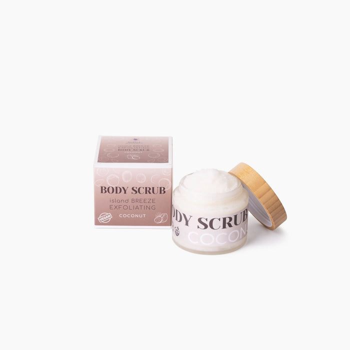 Natural Vegan Body Scrub (Rose or Coconut) Hydrating & Exfoliating for Radiant Skin