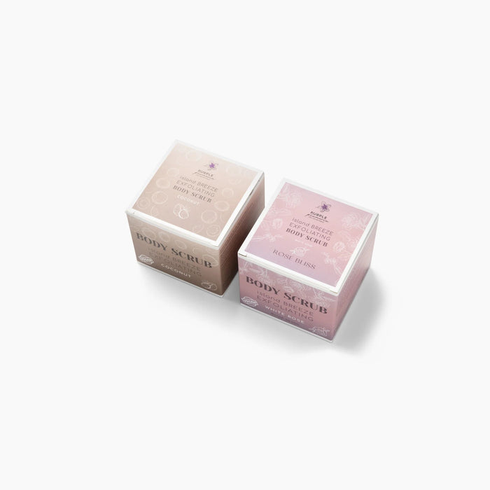 Natural Vegan Body Scrub (Rose or Coconut) Hydrating & Exfoliating for Radiant Skin