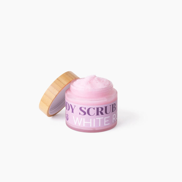 Natural Vegan Body Scrub (Rose or Coconut) Hydrating & Exfoliating for Radiant Skin