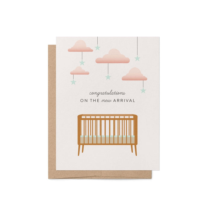 New Arrival Crib Greeting Card