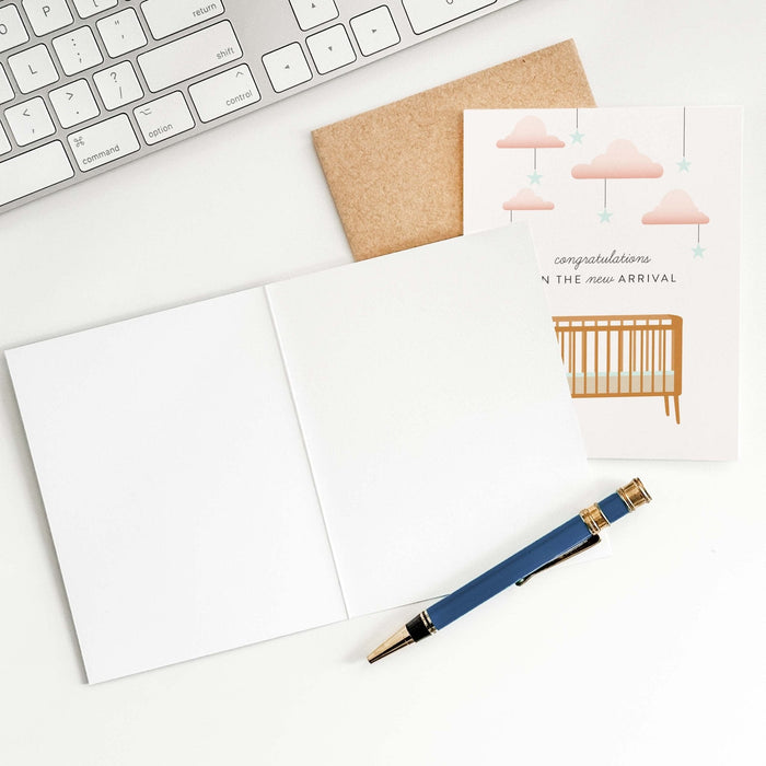 New Arrival Crib Greeting Card