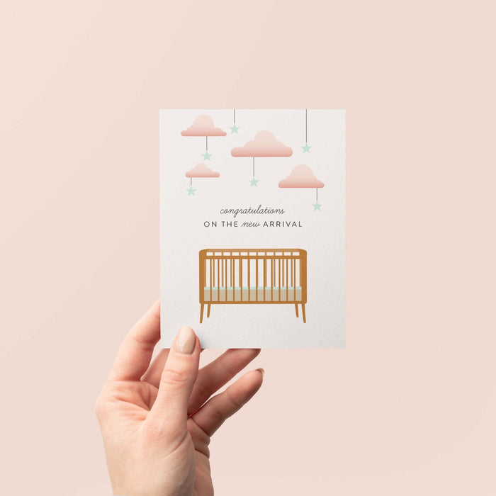 New Arrival Crib Greeting Card