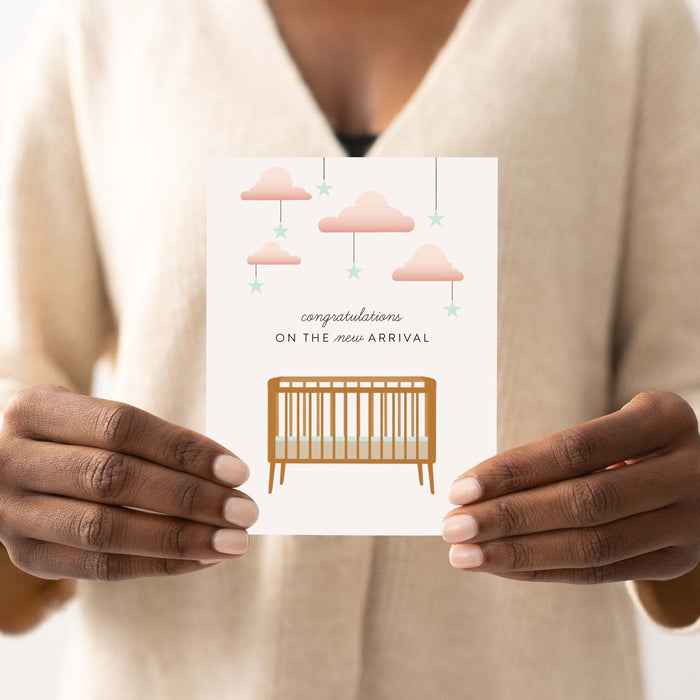 New Arrival Crib Greeting Card