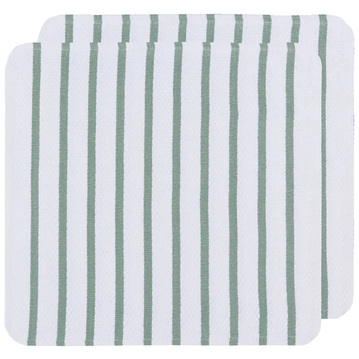 Now Designs Basketweave Dishcloths set of 2 - Elm Green