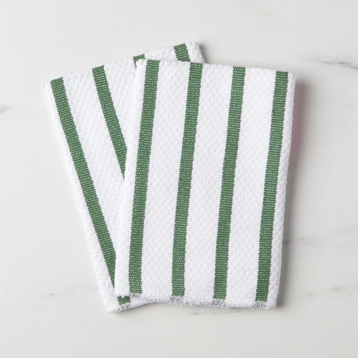 Now Designs Basketweave Dishcloths set of 2 - Elm Green