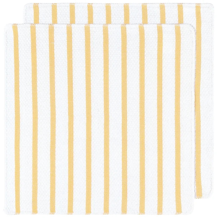 Now Designs Basketweave Dishcloths set of 2 - Yellow Lemon