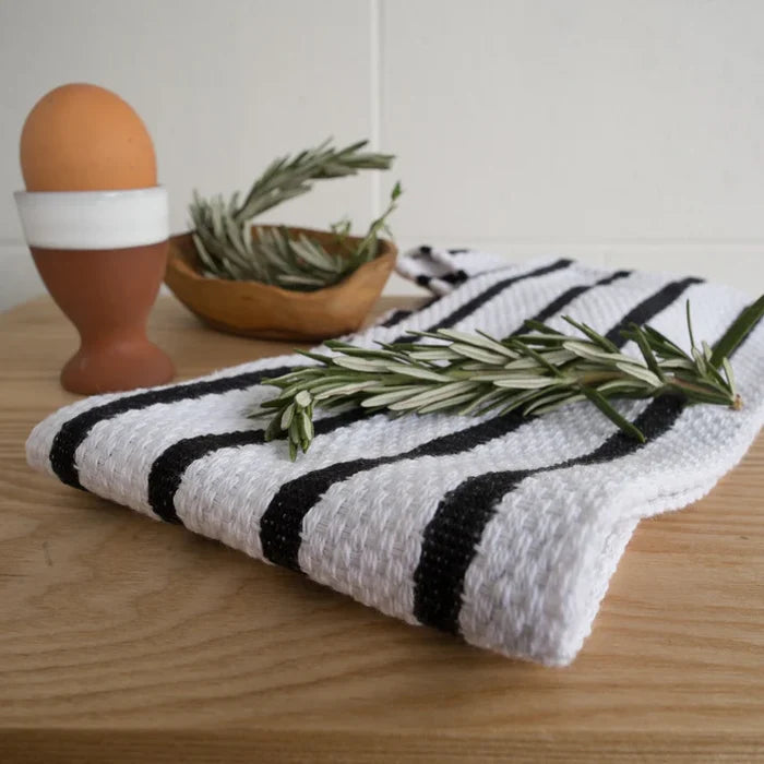 Now Designs Basketweave Dishtowel - Black