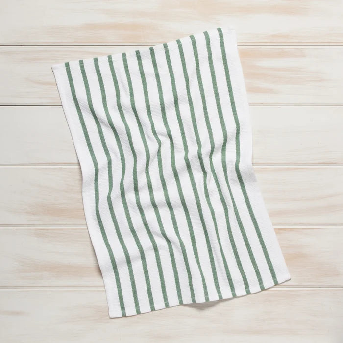 Now Designs Basketweave Dishtowel - Elm Green