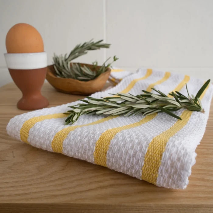 Now Designs Basketweave Dishtowel - Lemon