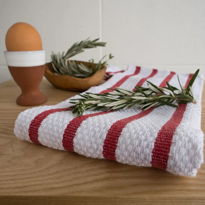 Now Designs Basketweave Dishtowel - Red