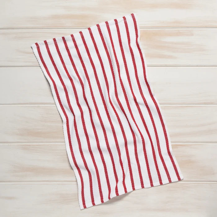 Now Designs Basketweave Dishtowel - Red