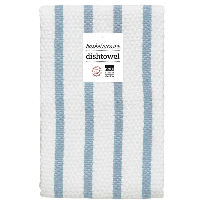 Now Designs Basketweave Dishtowel - Slate Blue