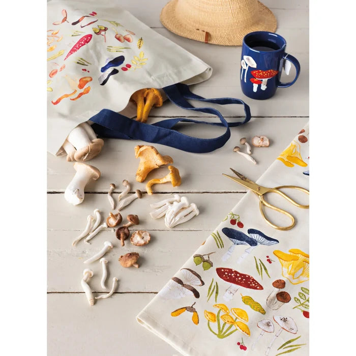 Now Designs by Danica - Field Mushrooms Printed Cotton Dishtowel