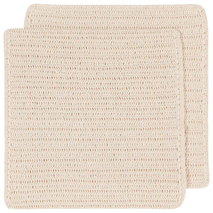 Now Designs Crochet Dishcloths Set of 2 - Natural