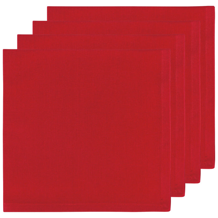 Now Designs Spectrum Cotton Napkins - Set of 4 / Chili Red