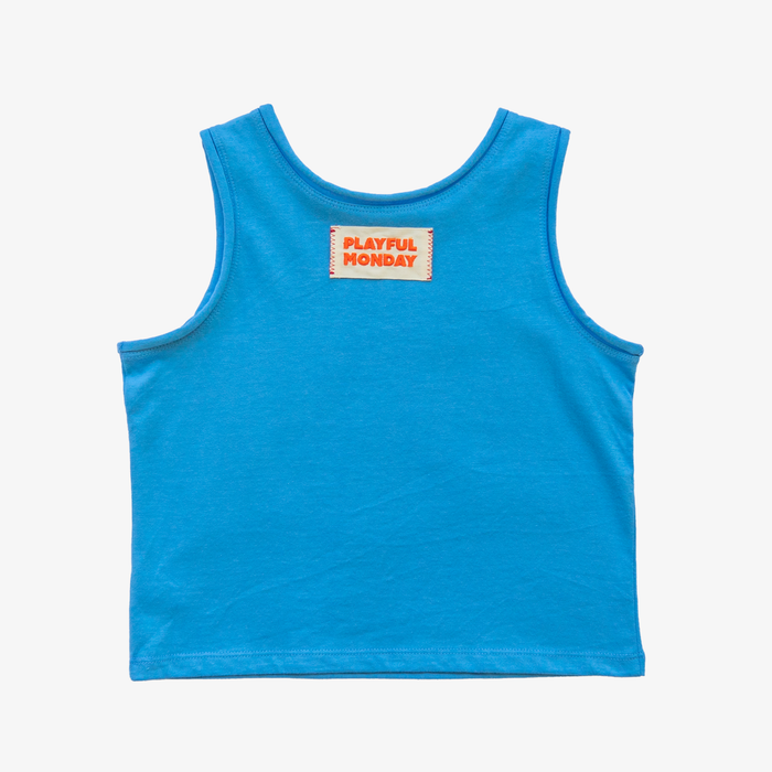 Organic Play Tank - Blue