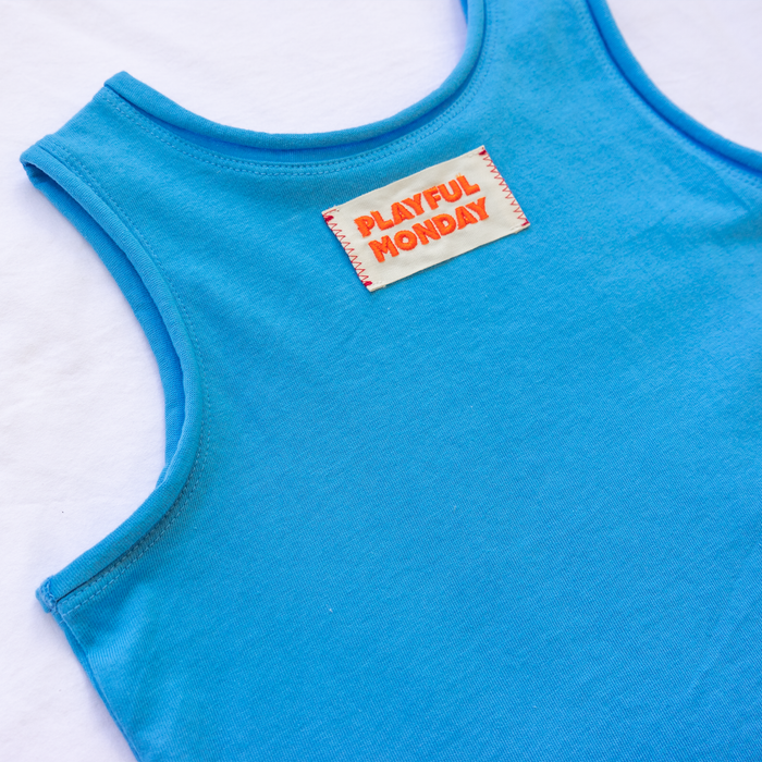 Organic Play Tank - Blue