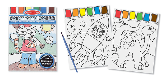 Paint with Water Blue, Pink, Vehicles Melissa and Doug Ages 3+ 3 Styles #3763