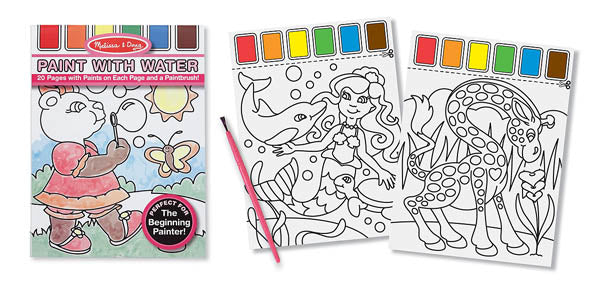 Paint with Water Blue, Pink, Vehicles Melissa and Doug Ages 3+ 3 Styles #3763