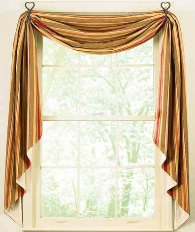 Palermo Fishtail Swag Lined 145 x 25 Inches 100% Cotton - Olde Church Emporium