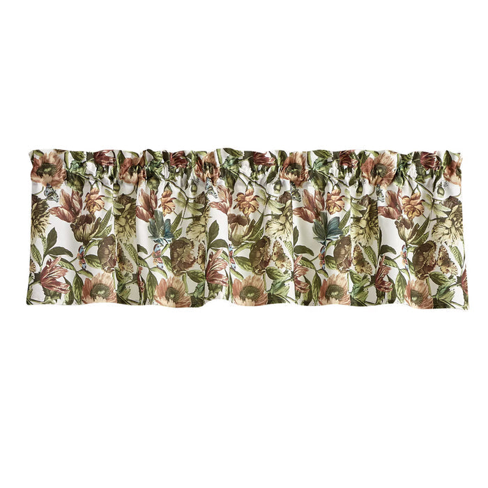 Park Antiquarian Blooms Unlined Valance 60 x 14 Inches Country, Farmhouse, Rustic, Cabin Item #3991-470
