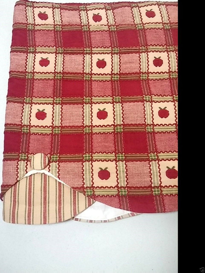 Park Apple Cobbler Embroidered Valance - Olde Church Emporium