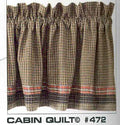 Park Design - Cabin Quilt Collection - Valances, Swags, Tiers,  etc [Home Decor]- Olde Church Emporium