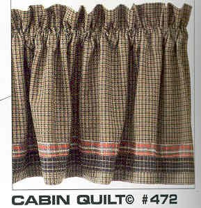 Park Design - Cabin Quilt Collection - Valances, Swags, Tiers,  etc [Home Decor]- Olde Church Emporium