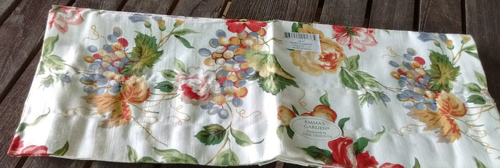 Park Design -Emma's Garden Valances 72 x 14 Inches 100% Cotton - Olde Church Emporium