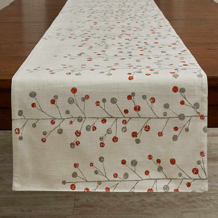 Park Design Berry Sprig Printed Table Runner 15 x 72 Inches Long  Farmhouse, Country - Olde Church Emporium