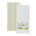 Park Design Brushstroke Dishtowel Set - Printed Bunnies Set of 2